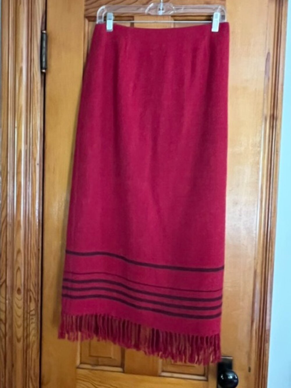 Vintage Nine & Company Wool Blend Lined Blanket Skirt Woman's 8